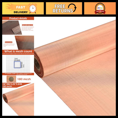 Pure copper mesh screen - 99%,