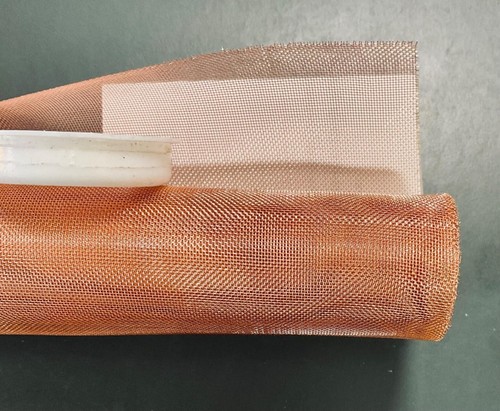 Pure copper mesh screen - pure, roll